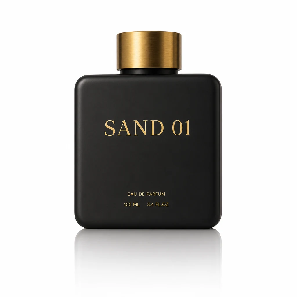 عطر SAND 01 — صورة منتج خام على خلفية بيضاء